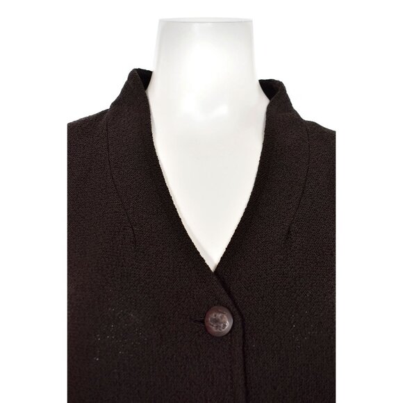 St. John Knits 3-Button Jacket in Dark Brown sz 16 - Picture 4 of 9